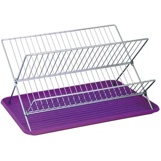 MSV Abtropfgestell Linz 34 x 40 x 3 cm Farbe Lila