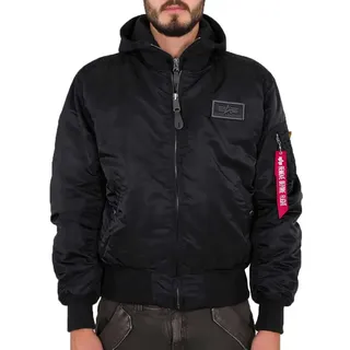 Alpha Industries Damen Ma-1 D-tec Für Herren Bomberjacke, Schwarz (Black/Black 515), XXL EU