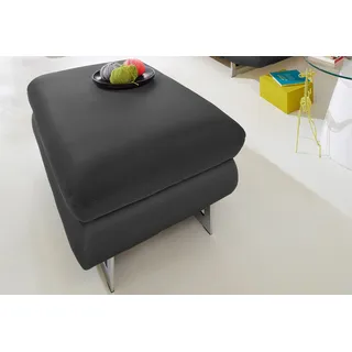 INOSIGN Hocker "Solution", schwarz, B:98cm H:45cm T:67cm, Hocker, Polsterhocker Lederhocker