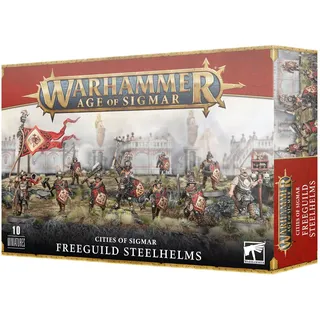 Games Workshop Cities of Sigmar: Freeguild Steelhelms, Silber, Stahl, Gold