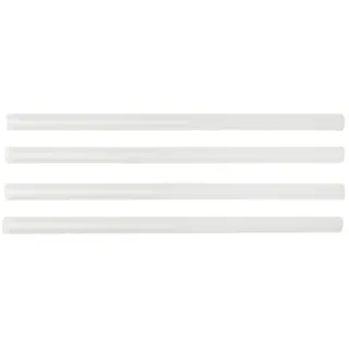 Fackelmann Smoothie-Trinkhalme – 50 Stück, Ø 1x 20 cm lang, transparent, wiederverwendbar & spülmaschinengeeignet, für Milchshakes und Bubble Tea