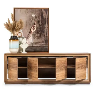 Sitzgruppe Essgarnitur Stuhl Set Esstisch Essgruppe Möbel Tisch 6tlg. - Braun