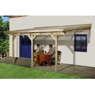 Weka Terrassenüberdachung 257 x 267 cm braun