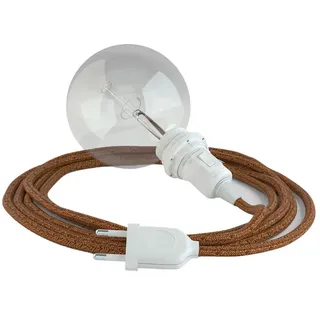 Creative Cables Rl22 5 M Hängeleuchte Für Lampenschirm - Glittering Copper / White - One Size