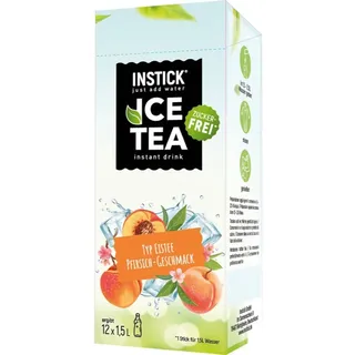INSTICK Ice Tea Pulver zur Herstellung von Getränken Geschmack Peach 12x1500 ml
