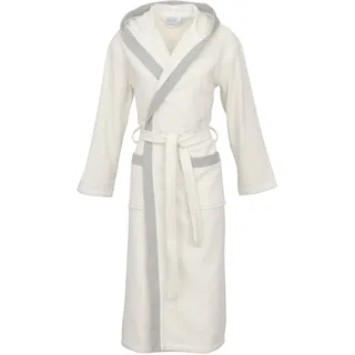 Unisex-Bademantel CARL ROSS "40300" Gr. XXL, weiß (sanftes weiß), XXL, Walkfrottier, Hausmäntel, Unisex-Bademantel, Midilänge