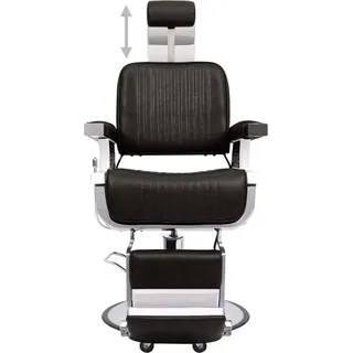vidaXL Friseurstuhl Schwarz 68x69x116 cm Kunstleder - Schwarz