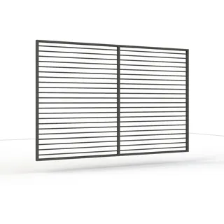 Siena Garden Garten-Paravent 300 x 210 cm Anthrazit Aluminium