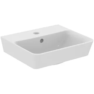 Ideal Standard Connect Air Handwaschbecken 400mm, 1 Hahnloch, mit Überlauf, E0307MA, Farbe: Weiß mit Ideal Plus