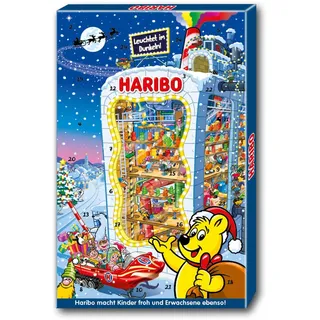 HARIBO Adventskalender 2025 mit 24 Mini-Tüten (300g) | Gummibärchen, Fruchtgummi & Maoam | Süßigkeiten Weihnachtskalender für Kinder & Familien – bunte Überraschung bis Heiligabend