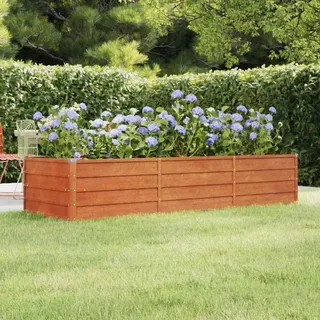 vidaXL Hochbeet Rostig 240x80x45 cm Cortenstahl - Braun