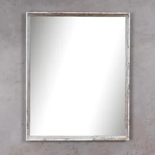 levandeo Spiegel Wandspiegel Flurspiegel 42x52cm Vintage Badspiegel Shabby Chic Deko - Weiß