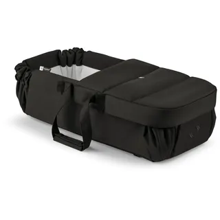 Bugaboo Babynest, tragbare Liegewanne mit Tragegurten Kinderwagen geeignet, entfalbar zu Einer Baumwollmatratze & Spielmatte, Flache Liegeeinheit ab Geburt – Heritage Black
