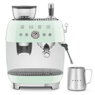 Smeg 50s Style Espressomaschine mit Mahlwerk pastellgrün
