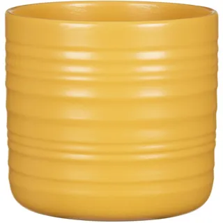 Scheurich Cottage Blumentopf aus Keramik, Gelb, Ø 22,7 cm, H 20,7 cm
