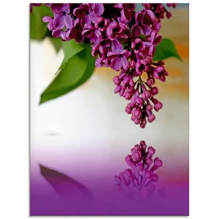 Artland Glasbild »Flieder« Blumen 1 Stk. tlg. in verschiedenen Größen, lila