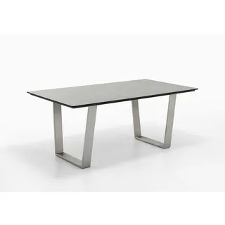 Niehoff Gartentisch 220 x 95 x 76 cm Grau/Weiß