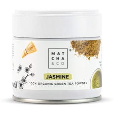 Matcha & CO Grüner Jasmintee [Pulver] 100% biologisch 30 g. Bio Jasmin-Tee. Natürlicher Jasmin-Tee