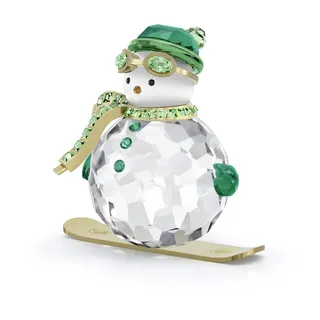 Swarovski Schneemann handgearbeitet grün