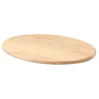 Continenta Schneidebrett oval Gummibaum 1 Set 30 x 20 x 1,2 cm Braun