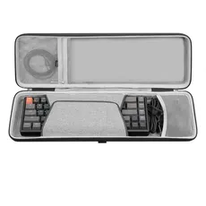 GEEKRIA 65 % Tastatur- und Maus-Kombinationstasche, Hartschalen-Reisetasche für 68 Tasten, kompakte Tastatur, kompatibel mit Keychron K6, Nuphy Halo65