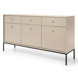 Selsey Monne 3-türig 3 Schubladen 120 x 80 x 40 cm beige