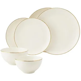 SELTMANN WEIDEN Savona Kombiservice 6-tlg. Goldlinie creme