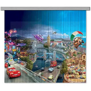 Disney Vorhänge Kinder Schlafzimmer Autos 180x160cm Kinderzimmer Baby Boy Deko 2