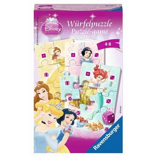 Disney Princess Puzzle Würfel Lege Spiel Arielle Schneewittchen Dornröschen