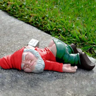 Kreativer Betrunkener Gartenzwerge Handwerk für Auben, Gnomen-Gartenstatue | HarzGartenzwerg,Gartendekoration,lustige Harz-GartenstatueDekoration für die Terasse Balkon,Geschenke für Garten oder Drinnen