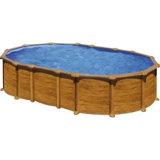 Aufstellpool Stahlwandpool-Set Gre oval 634x399x132 cm inkl. Sandfilteranlage, S