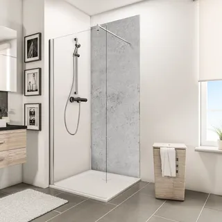 Schulte »ExpressPlus DecoDesign«, Duschrückwand Dekor Stein grau