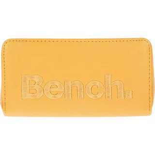 Bench Große XXL Damen Geldbörse Portemonnaie Brieftasche Clutch umlaufender Reißverschluss Senfgelb - Gelb
