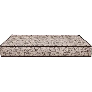 Palettenkissen Tomek Palettenauflagen Kissen Gartenmöbel Polster Auflagen Ecomöbel Matratze Rückenlehne Sitz 120 x 82 x 12 cm Coffee Beige - Beige