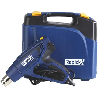 Rapid Heißluftpistole R2000, 2000 W, 60-600°C | 2000 W Leistung; 3-Temperaturstufen (60°C, 300°C und 600°C); Luftmenge: 250-500 l/min; Thermosicherung; 2 m Kabel