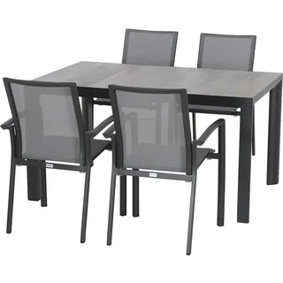 Siena Garden Velia Set 5-tlg. Grau