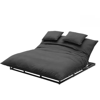 CLEMENTO Bona Doppel Loungeliege Aluminium Sunbrella