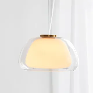 Nordlux Jelly 1-flg. Ø 39 cm rund transparent, weiß
