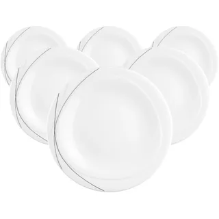 SELTMANN WEIDEN Frühstücksteller Trio Highline 23 cm grau 6er Set