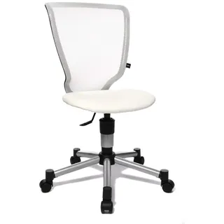 Topstar 71487S03 Titan Junior, Schreibtischstuhl, Kinderdrehstuhl, Jugenddrehstuhl, Netzrückenlehne und Bezugsstoff weiß