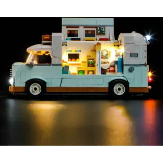 LocoLee Licht Set Kompatibel mit Lego Wohnmobil 42663, Nur Lichter Set - Kein Modell, Licht Beleuchtung Set Compatible with Lego Friendship Camper Van Adventure 42663