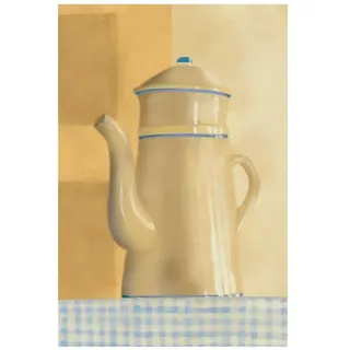 Declea Home Decor Ideales Poster für die Küche, Teekanne, antike Teekanne in hoher Qualität, für Zuhause, Restaurant, Bar, Pub und Geschäft, Drucke für Möbel