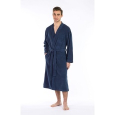 Bild Bademantel »Leichter Bademantel Herren«, Besonders leichter Jerseybademantel, blau