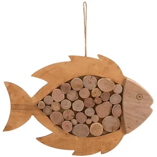 Wanddeko , Braun , Holz, Metall , Buche, Kiefer , 28x42x2 cm , Bilder & Rahmen, Wanddeko