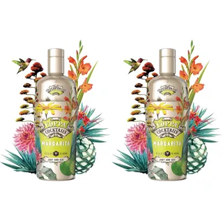 Coppa Cocktails Margarita 0,7L, 14,9% Vol. - Fertig gemixter Cocktail mit Tequila, Limette & Orangenlikör, Ready to Serve - Moderner Klassiker im Glas (Packung mit 2)