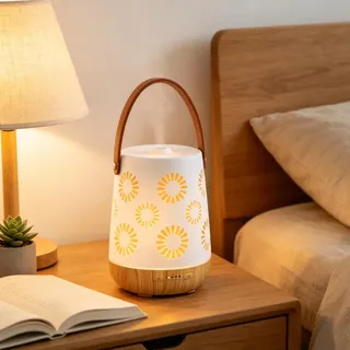SALKING Aroma Diffuser Keramik 180ML, Kabellos Diffusor Akku