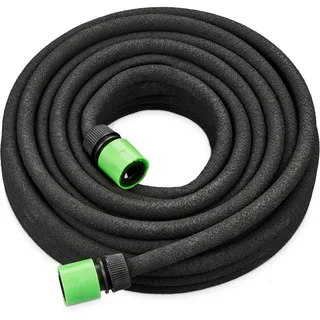 Relaxdays Tropfschlauch 20 m schwarz