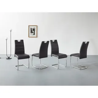 Hela Freischwinger »Flora, Esszimmerstühle« (Set) Stk.Schwingstuhl Set: 1,2 oder 4 Stück, hoher Sitzkomfort HELA + Chrom