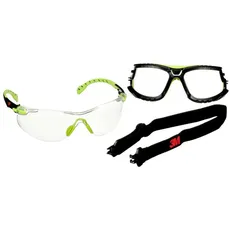 Bild von Solus S1201SGAF-TSKT Schutzbrille mit Antibeschlag-Schutz Grün, Schwarz