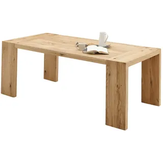 Mid.you Esstisch , Eichefarben , Holz , Eiche , massiv , rechteckig , eckig , 100x76x200 cm , Holzmöbel, Holztische, Esstische Holz, Massivholztische